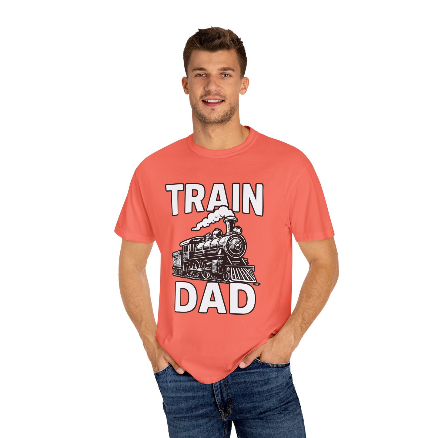 Train Dad T-shirt for Train Enthusiasts