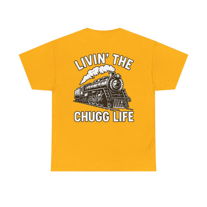 Choo Choo Train Lover Tee - Livin' the Chugg Life Shirt for Rail Fans, Vintage Train Sweatshirt, Gift for Father's Day, Casual [...]