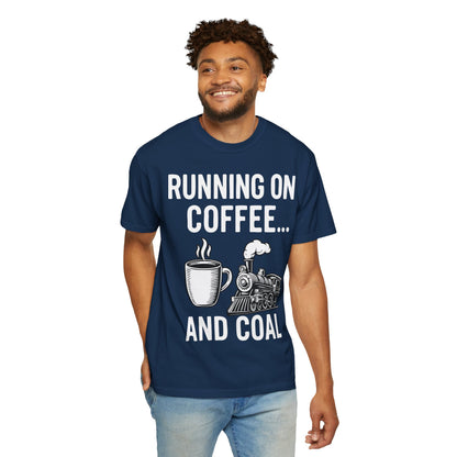 Coffee & Coal - Train and Coffee Enthusiast Tee - Unisex T-shirt