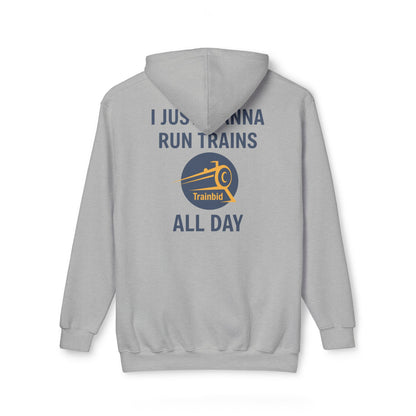 Run Trains All Day Train Enthusiast Unisex Hoodie, Perfect Gift for Train Lovers, Cozy Sweatshirt for All Occasions, Made in US, Buy More Trains [...]