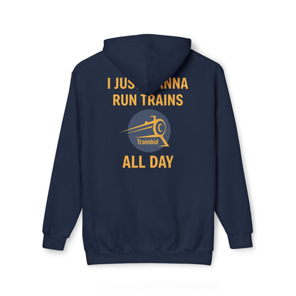 Run Trains All Day Train Enthusiast Unisex Hoodie, Perfect Gift for Train Lovers, Cozy Sweatshirt for All Occasions, Made in US, Buy More Trains [...]