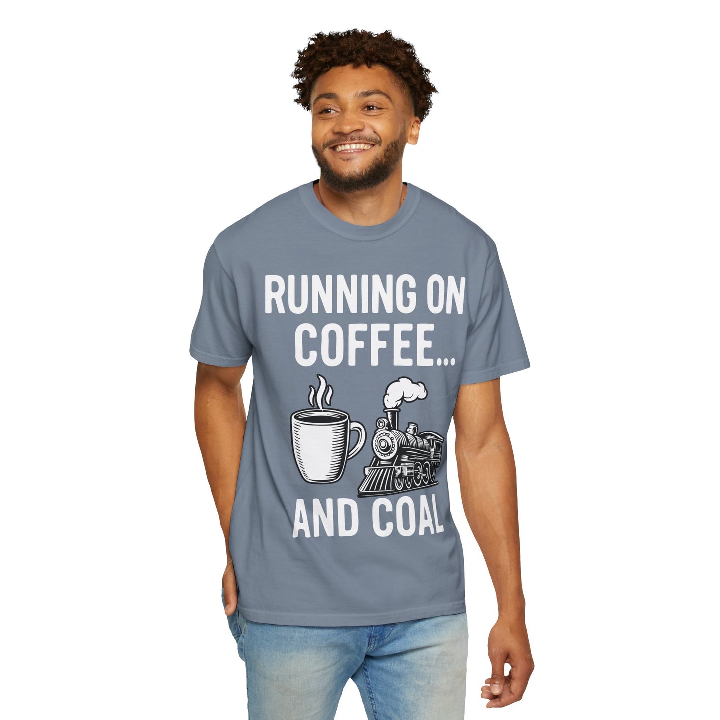 Coffee & Coal - Train and Coffee Enthusiast Tee - Unisex T-shirt