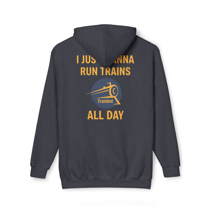 Run Trains All Day Train Enthusiast Unisex Hoodie, Perfect Gift for Train Lovers, Cozy Sweatshirt for All Occasions, Made in US, Buy More Trains [...]