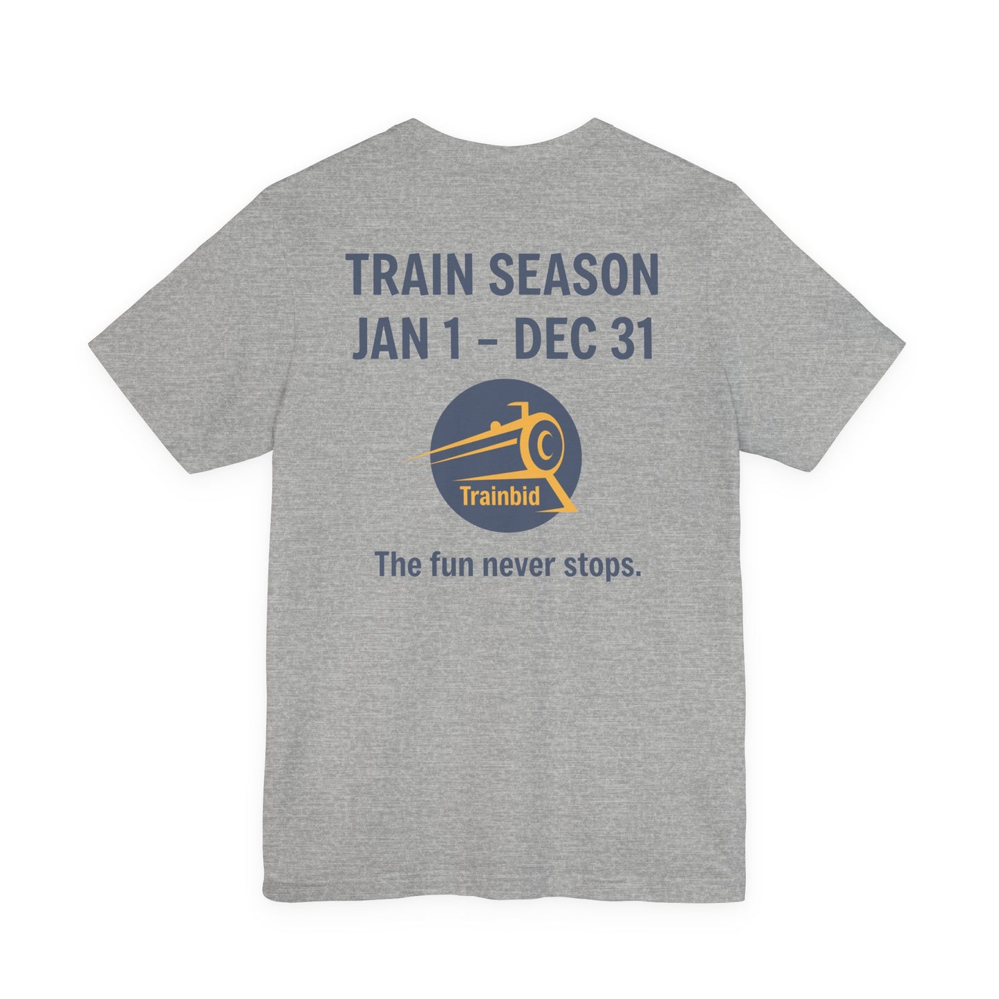 Train Enthusiast Tee, TRAIN SEASON, Unisex Short Sleeve Tee, Train Hobby Gift, Railroad Lover Apparel