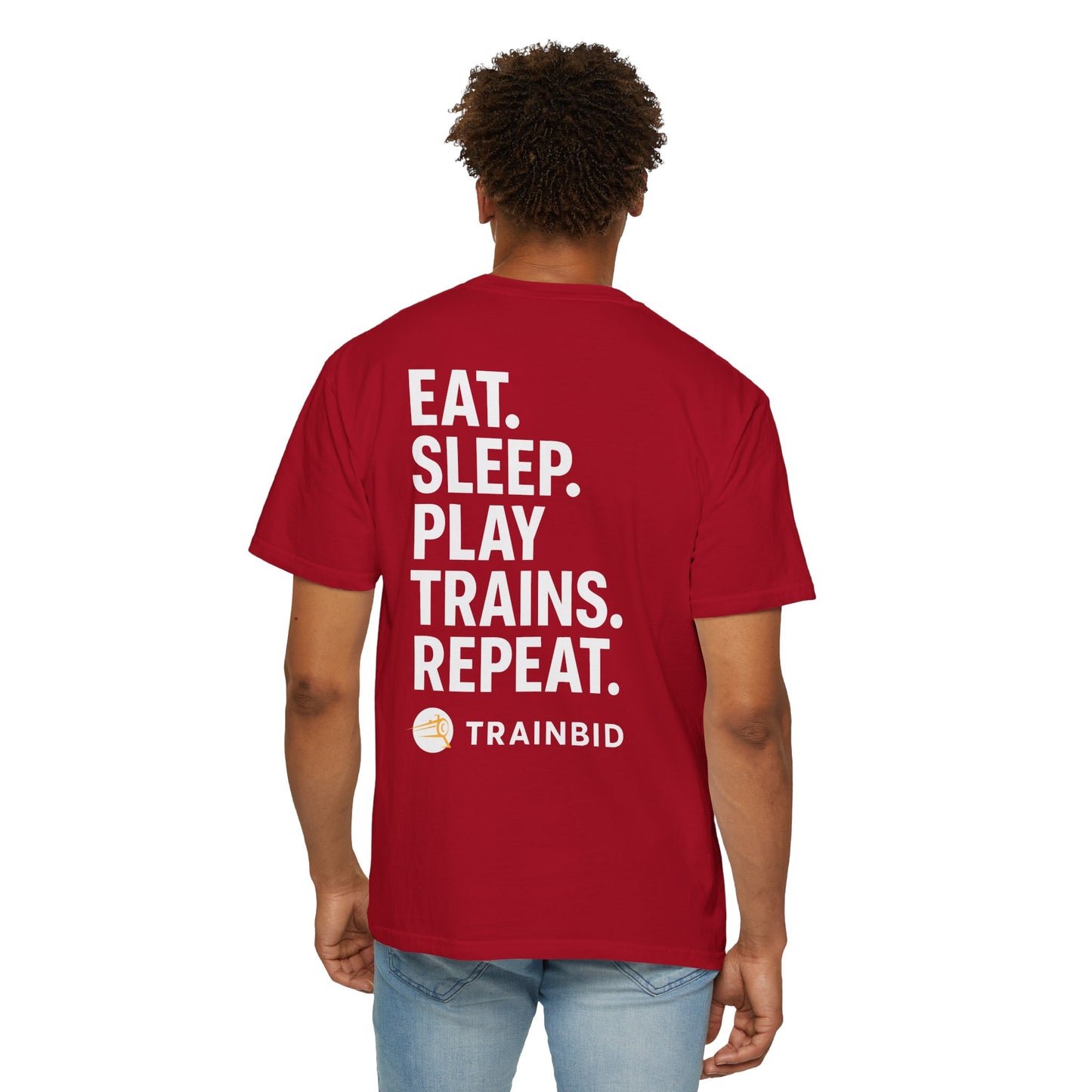 Eat Sleep Play Trains Repeat - Train Lover T-Shirt