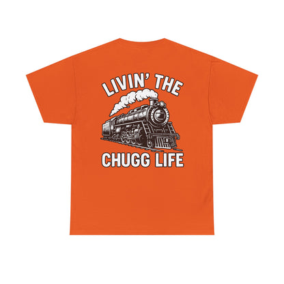 Choo Choo Train Lover Tee - Livin' the Chugg Life Shirt for Rail Fans, Vintage Train Sweatshirt, Gift for Father's Day, Casual [...]
