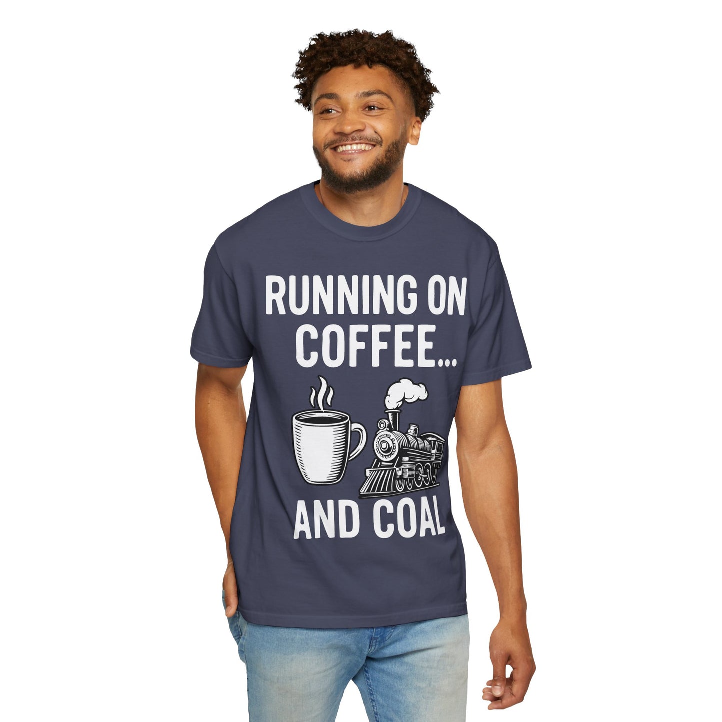 Coffee & Coal - Train and Coffee Enthusiast Tee - Unisex T-shirt