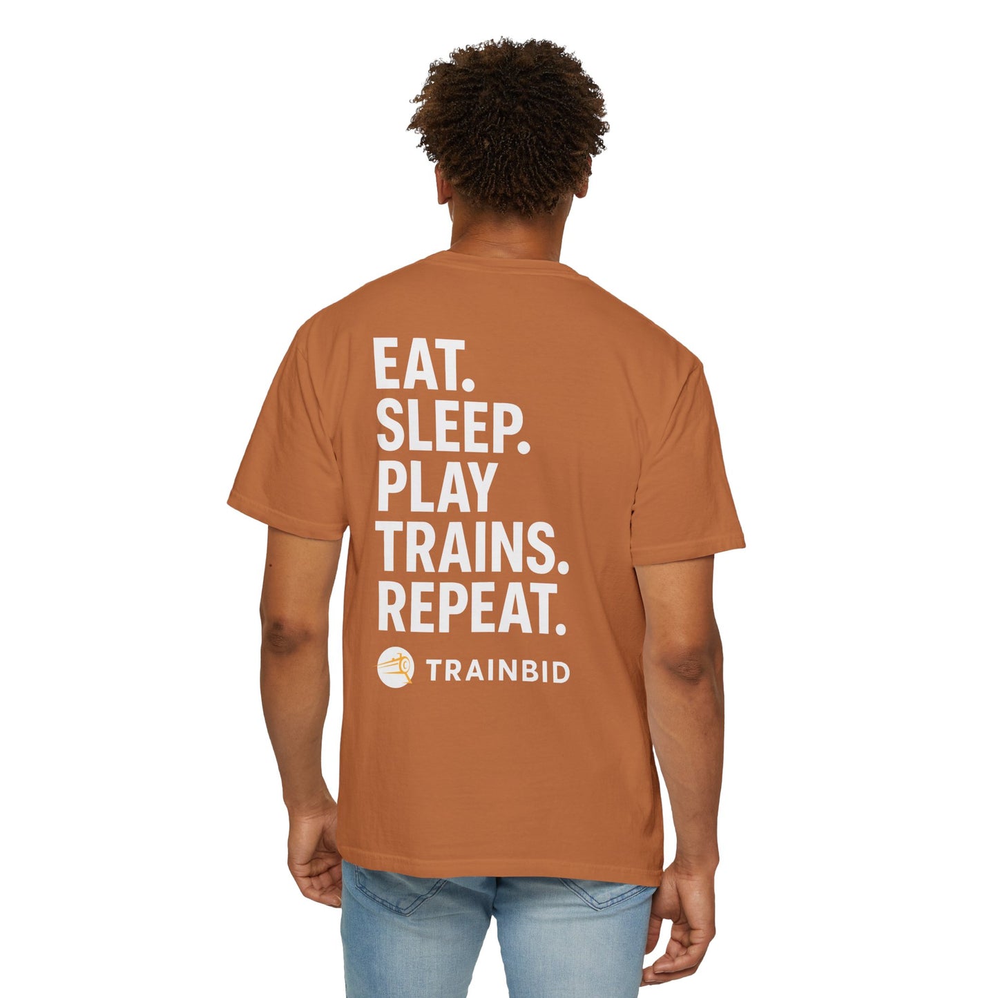 Eat Sleep Play Trains Repeat - Train Lover T-Shirt