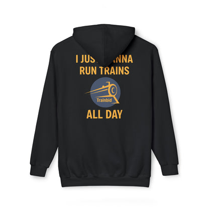 Run Trains All Day Train Enthusiast Unisex Hoodie, Perfect Gift for Train Lovers, Cozy Sweatshirt for All Occasions, Made in US, Buy More Trains [...]