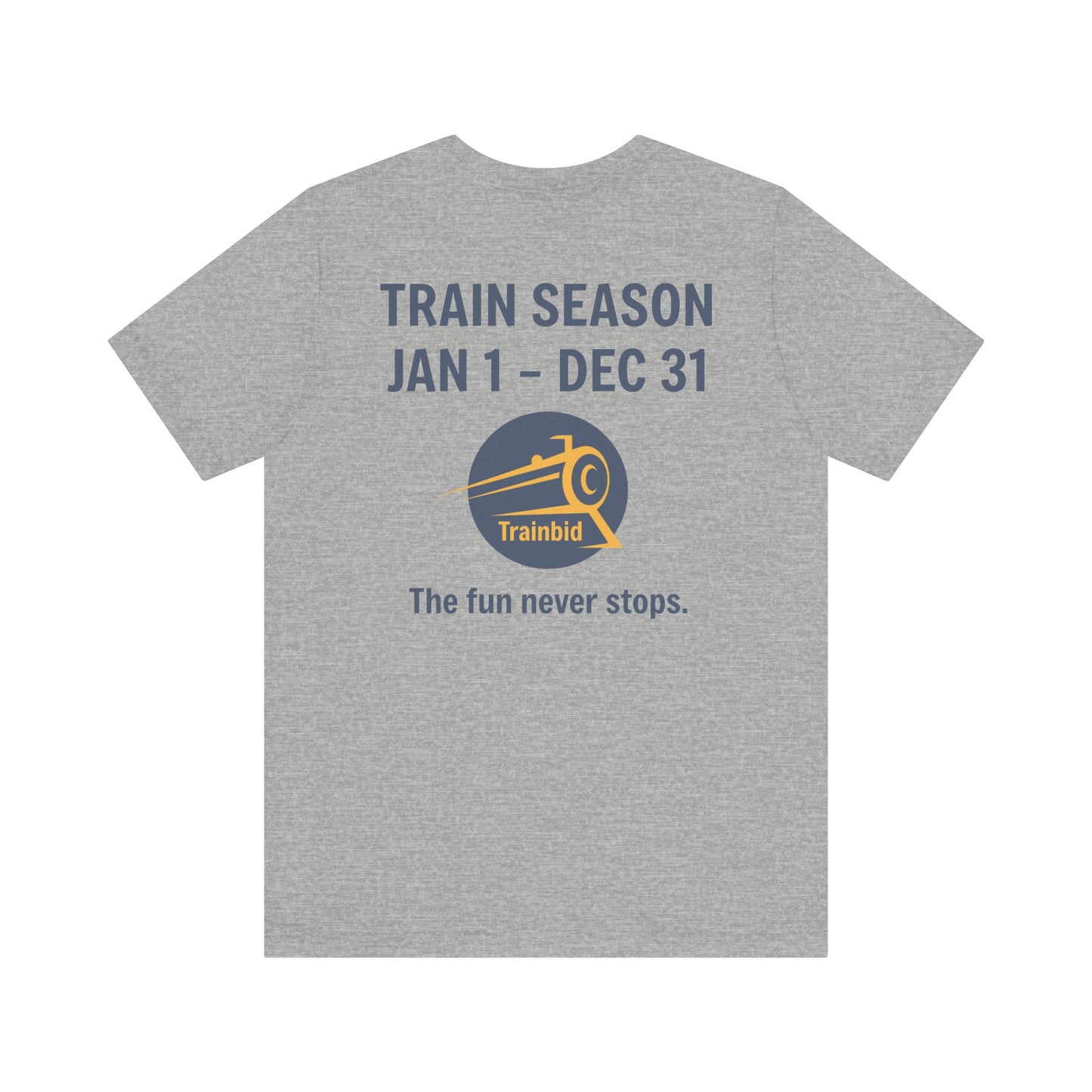 Train Enthusiast Tee, TRAIN SEASON, Unisex Short Sleeve Tee, Train Hobby Gift, Railroad Lover Apparel