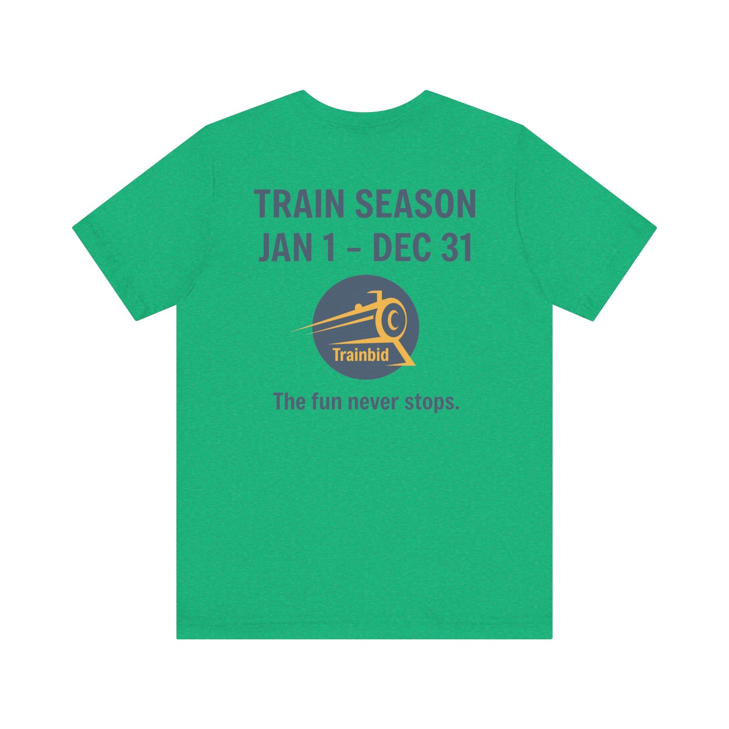 Train Enthusiast Tee, TRAIN SEASON, Unisex Short Sleeve Tee, Train Hobby Gift, Railroad Lover Apparel