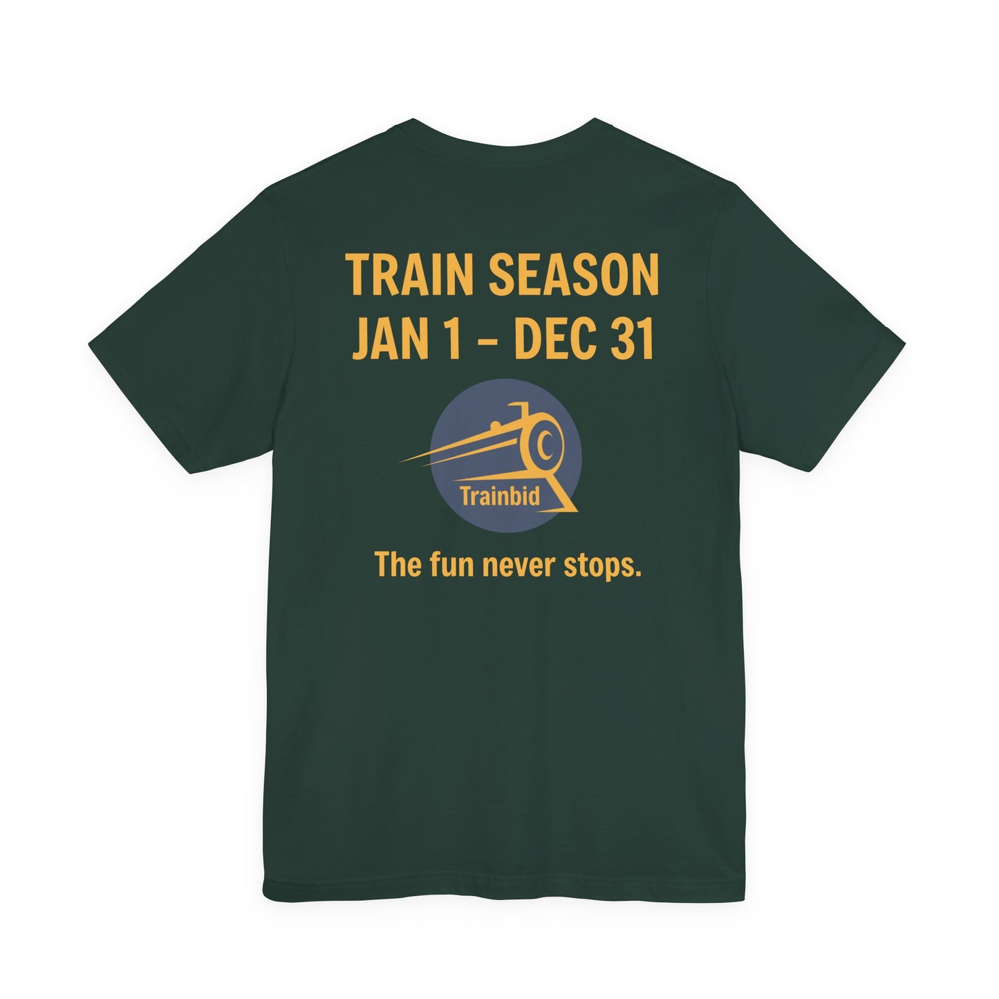 Train Enthusiast Tee, TRAIN SEASON, Unisex Short Sleeve Tee, Train Hobby Gift, Railroad Lover Apparel