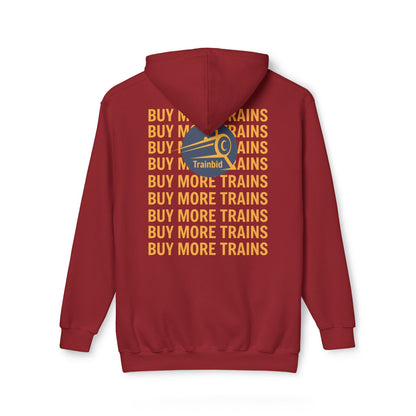 Train Enthusiast Unisex Hoodie, Perfect Gift for Train Lovers, Cozy Sweatshirt for All Occasions, Made in US, Buy More Trains [...]