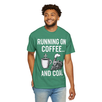 Coffee & Coal - Train and Coffee Enthusiast Tee - Unisex T-shirt