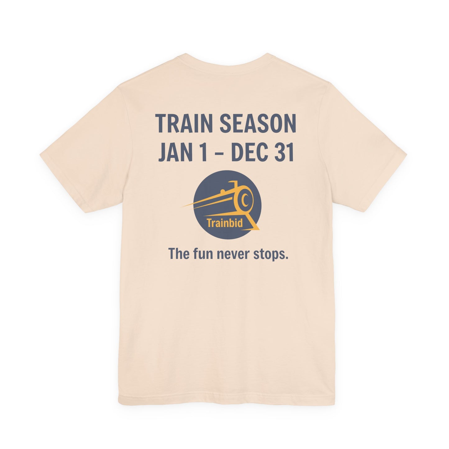 Train Enthusiast Tee, TRAIN SEASON, Unisex Short Sleeve Tee, Train Hobby Gift, Railroad Lover Apparel