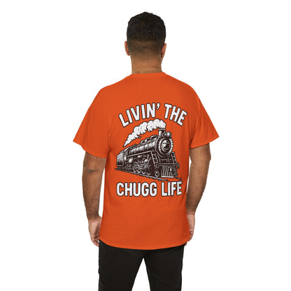 Choo Choo Train Lover Tee - Livin' the Chugg Life Shirt for Rail Fans, Vintage Train Sweatshirt, Gift for Father's Day, Casual [...]