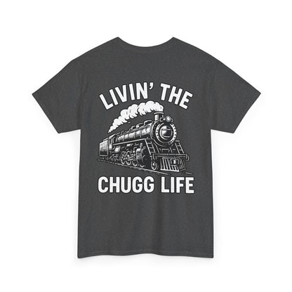 Choo Choo Train Lover Tee - Livin' the Chugg Life Shirt for Rail Fans, Vintage Train Sweatshirt, Gift for Father's Day, Casual [...]