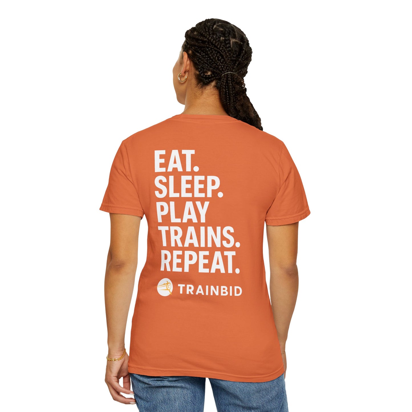 Eat Sleep Play Trains Repeat - Train Lover T-Shirt