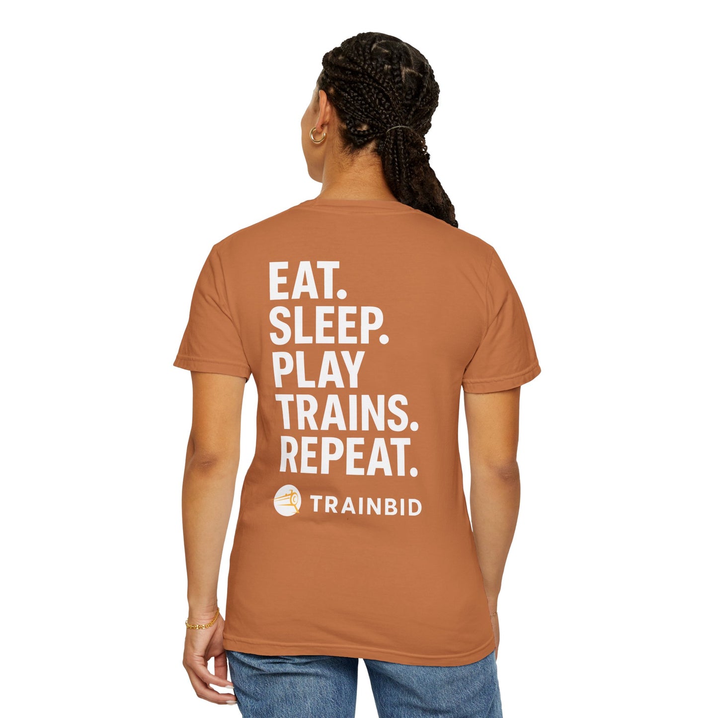 Eat Sleep Play Trains Repeat - Train Lover T-Shirt