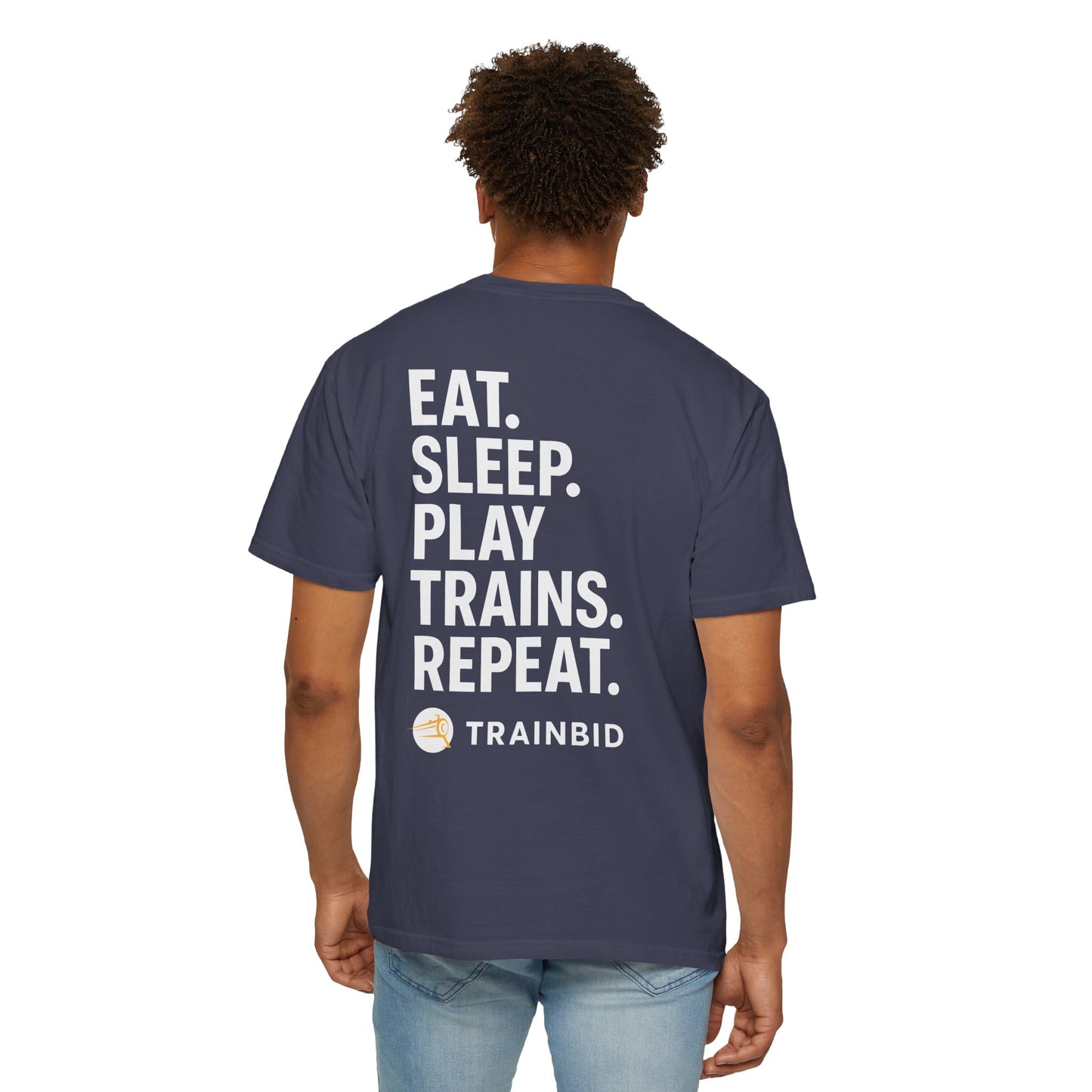 Eat Sleep Play Trains Repeat - Train Lover T-Shirt