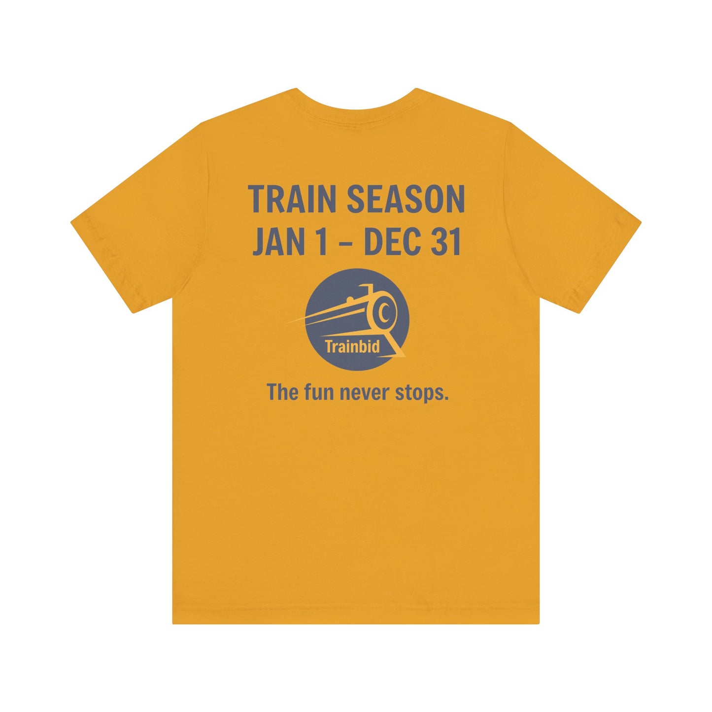 Train Enthusiast Tee, TRAIN SEASON, Unisex Short Sleeve Tee, Train Hobby Gift, Railroad Lover Apparel