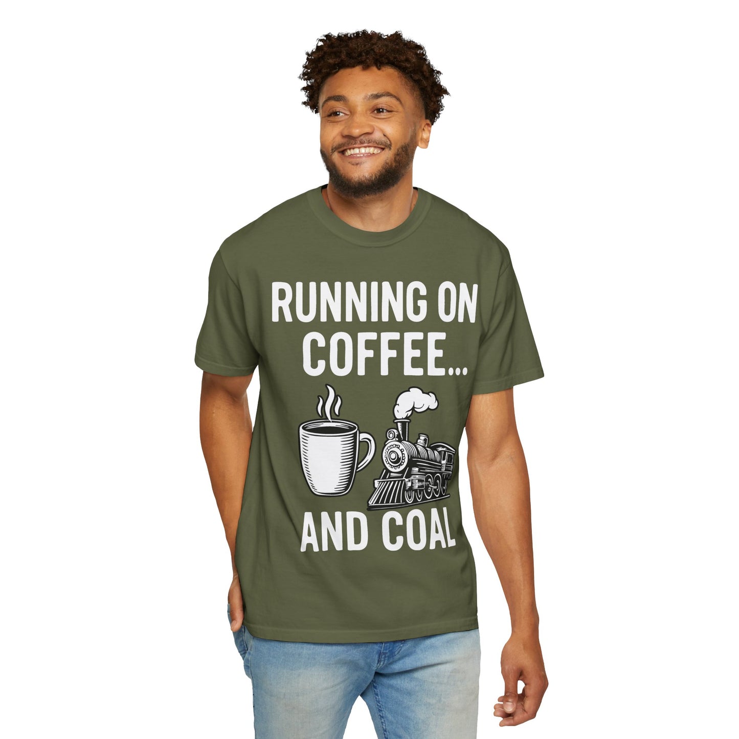 Coffee & Coal - Train and Coffee Enthusiast Tee - Unisex T-shirt