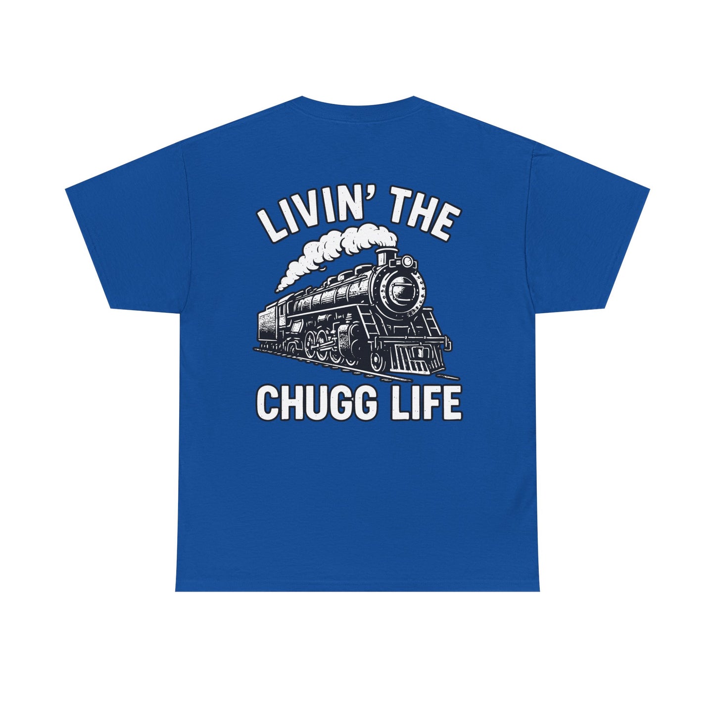 Choo Choo Train Lover Tee - Livin' the Chugg Life Shirt for Rail Fans, Vintage Train Sweatshirt, Gift for Father's Day, Casual [...]