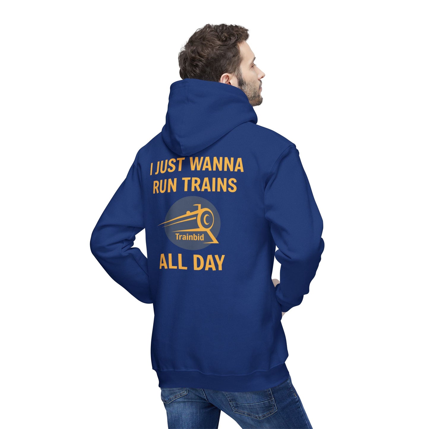 Run Trains All Day Train Enthusiast Unisex Hoodie, Perfect Gift for Train Lovers, Cozy Sweatshirt for All Occasions, Made in US, Buy More Trains [...]