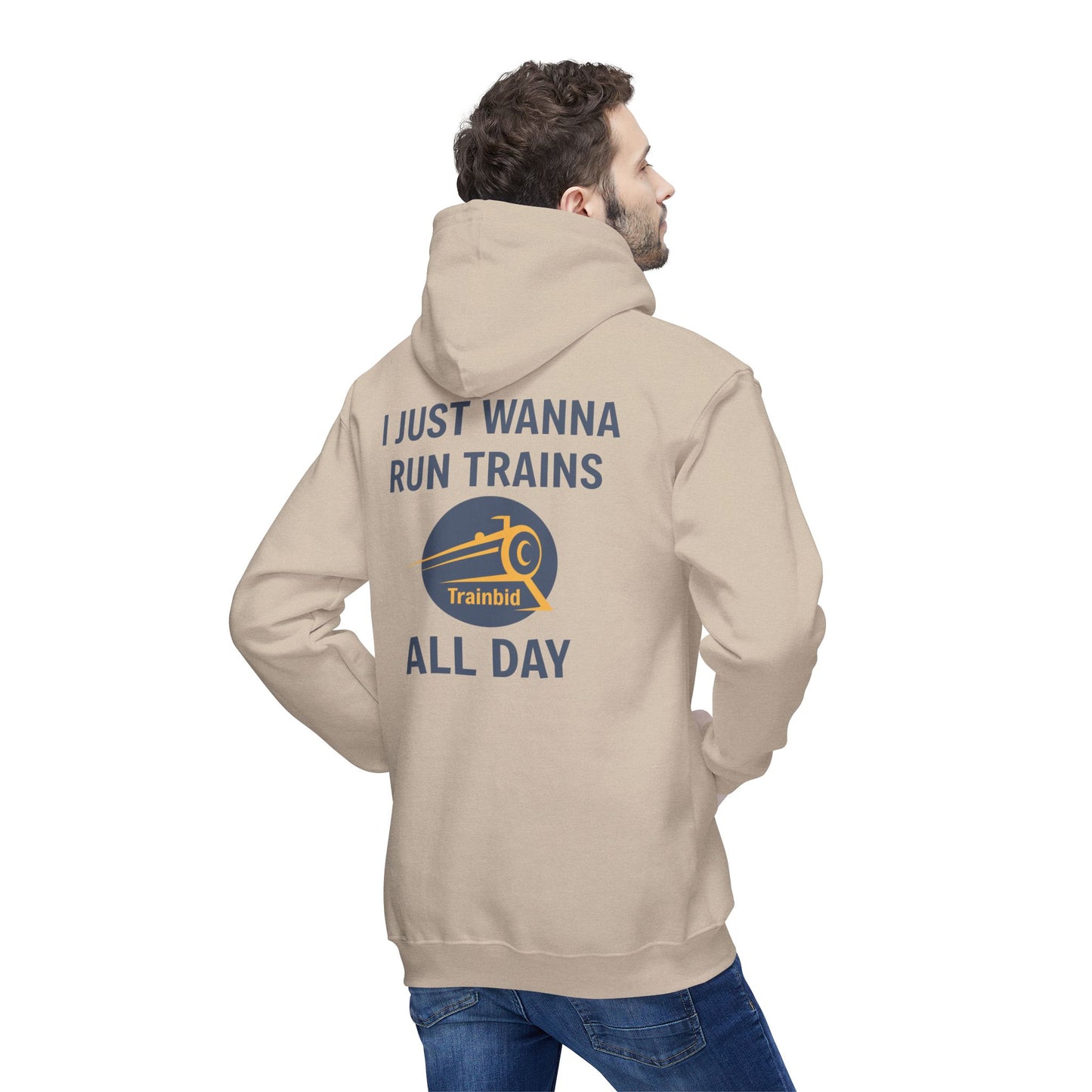 Run Trains All Day Train Enthusiast Unisex Hoodie, Perfect Gift for Train Lovers, Cozy Sweatshirt for All Occasions, Made in US, Buy More Trains [...]
