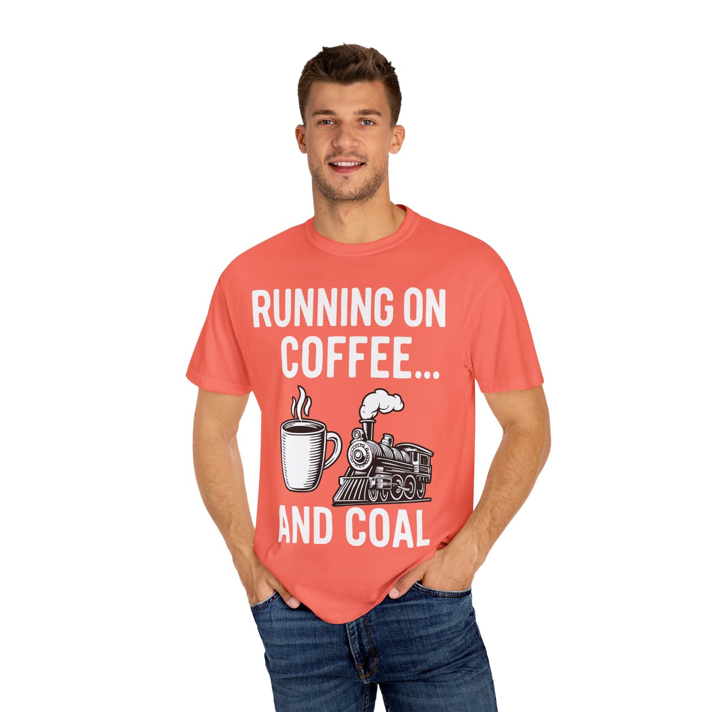 Coffee & Coal - Train and Coffee Enthusiast Tee - Unisex T-shirt