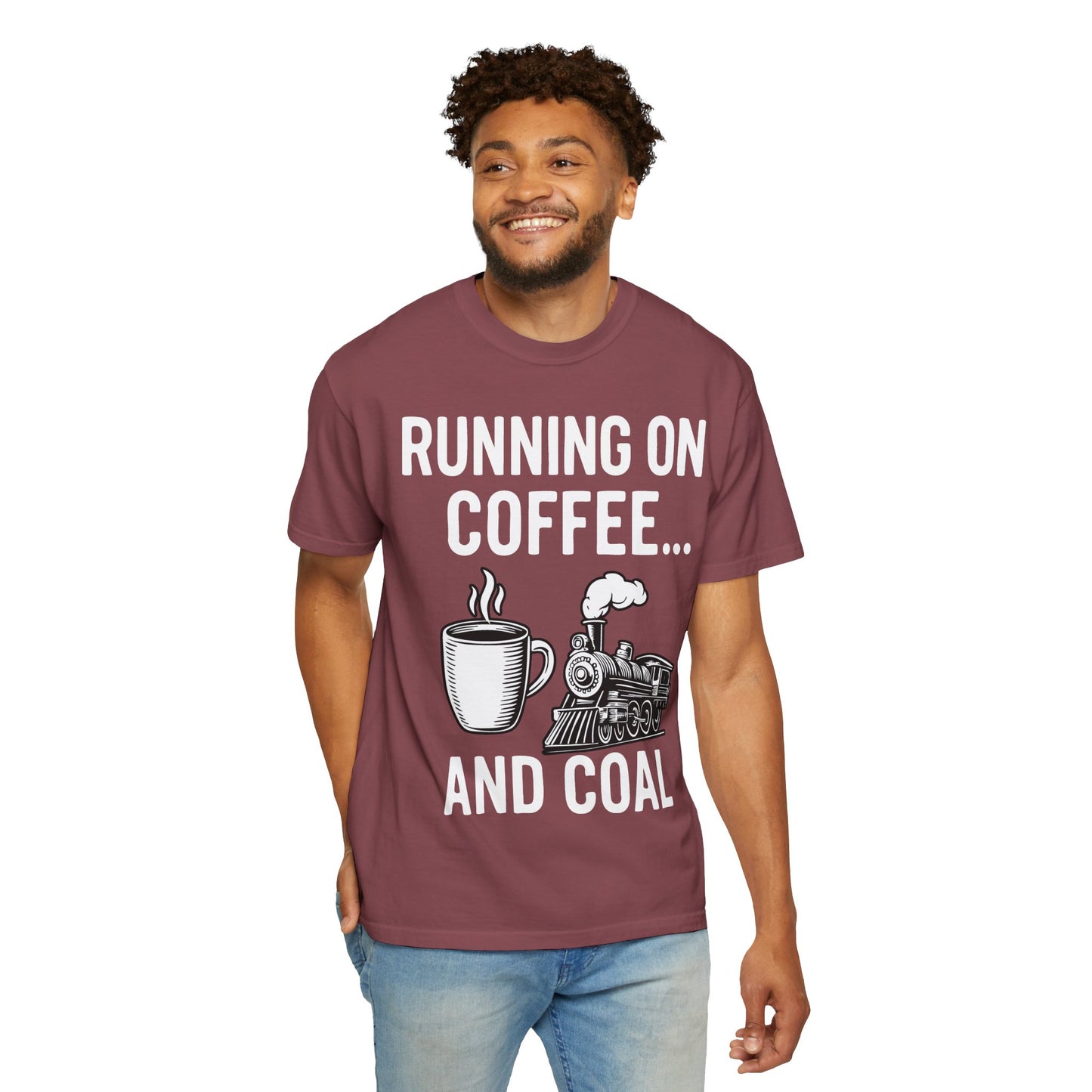 Coffee & Coal - Train and Coffee Enthusiast Tee - Unisex T-shirt