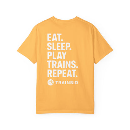 Eat Sleep Play Trains Repeat - Train Lover T-Shirt