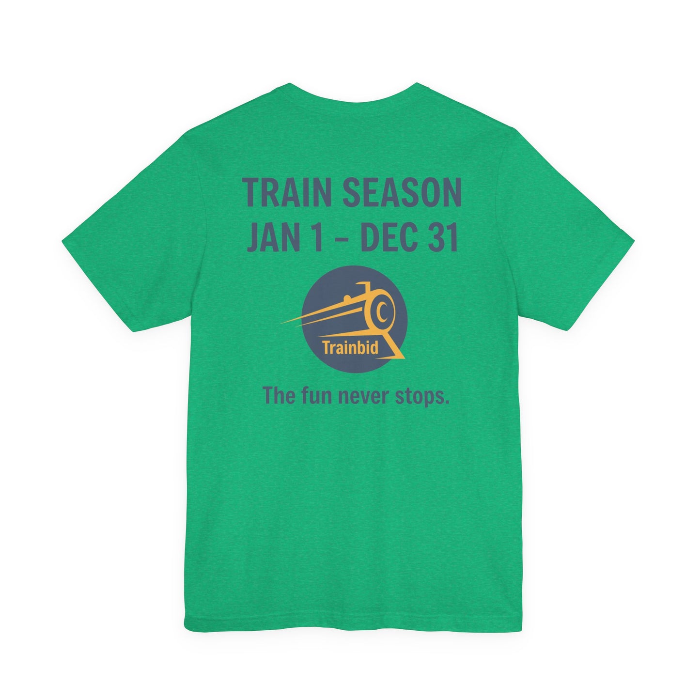 Train Enthusiast Tee, TRAIN SEASON, Unisex Short Sleeve Tee, Train Hobby Gift, Railroad Lover Apparel