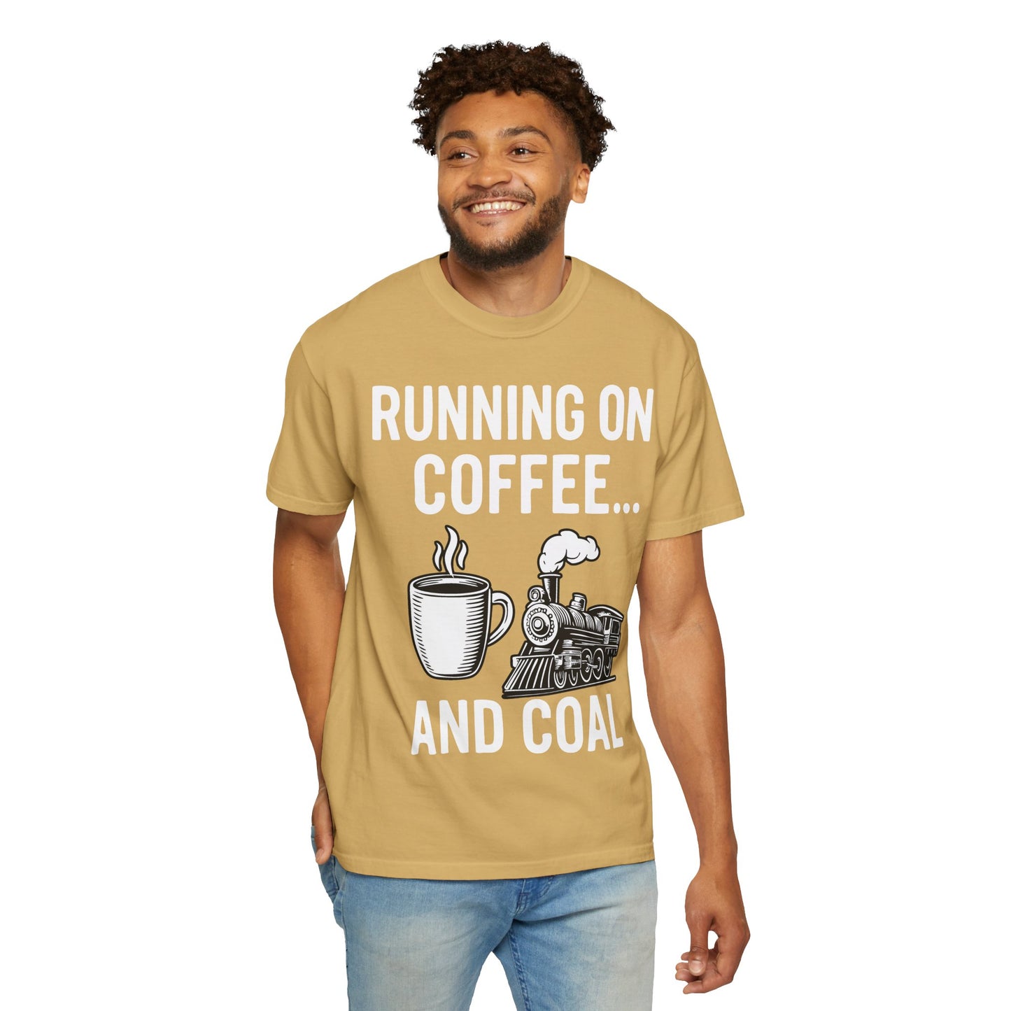 Coffee & Coal - Train and Coffee Enthusiast Tee - Unisex T-shirt