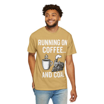 Coffee & Coal - Train and Coffee Enthusiast Tee - Unisex T-shirt
