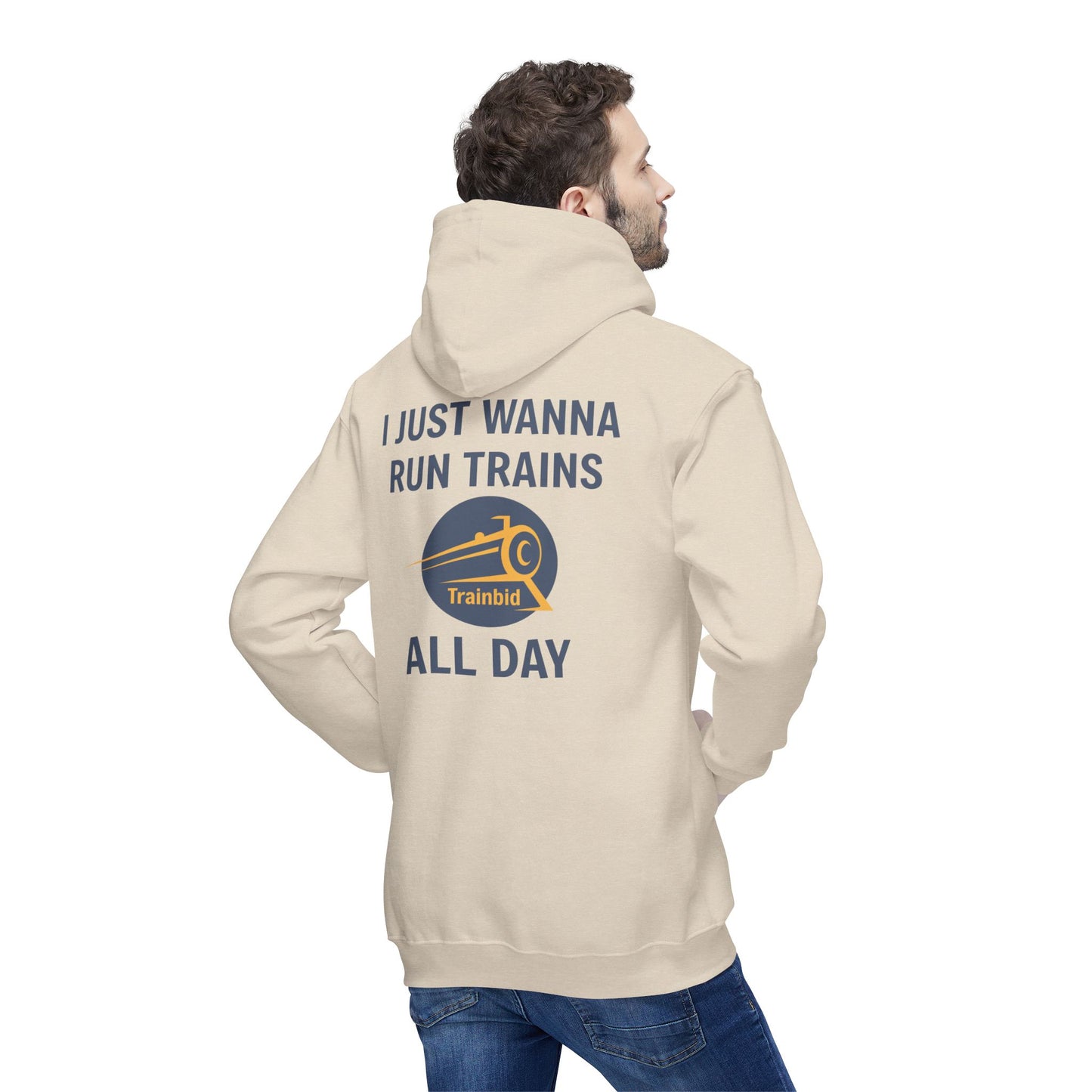 Run Trains All Day Train Enthusiast Unisex Hoodie, Perfect Gift for Train Lovers, Cozy Sweatshirt for All Occasions, Made in US, Buy More Trains [...]