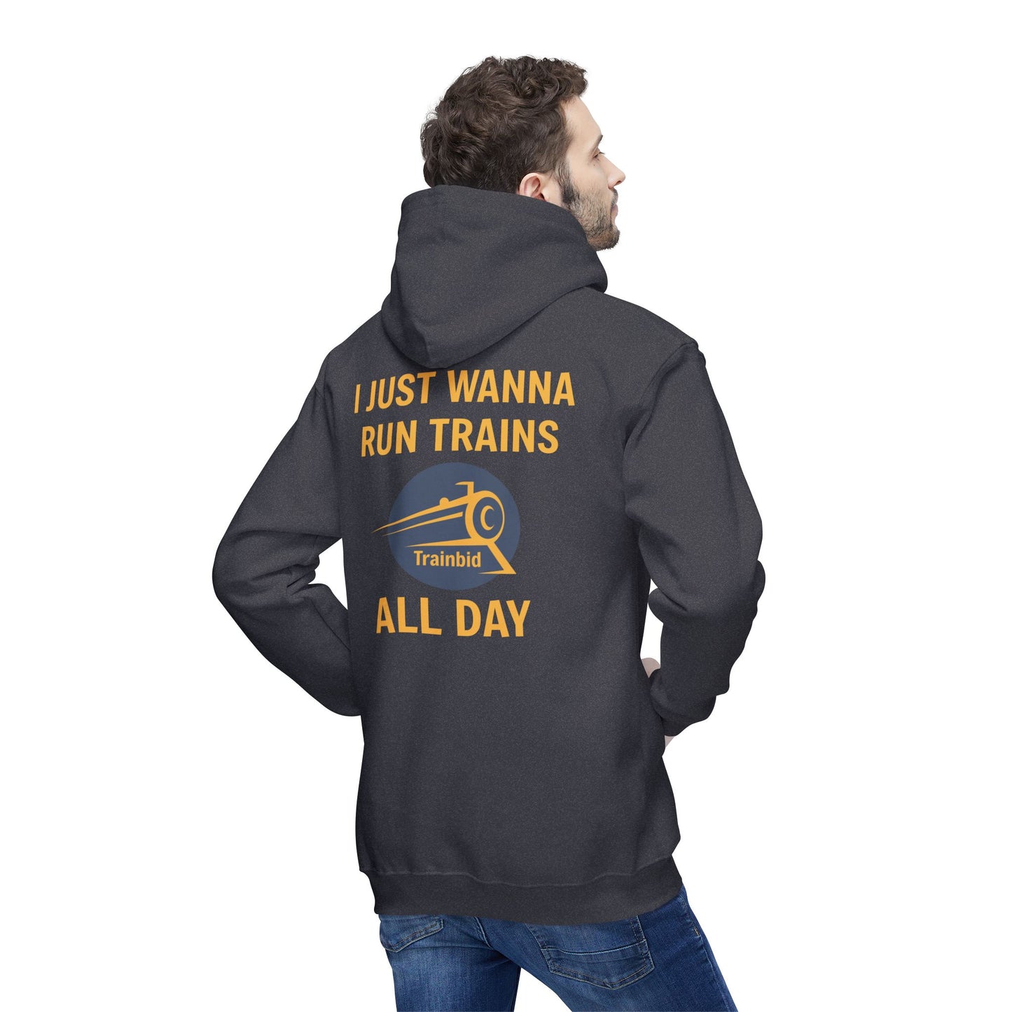 Run Trains All Day Train Enthusiast Unisex Hoodie, Perfect Gift for Train Lovers, Cozy Sweatshirt for All Occasions, Made in US, Buy More Trains [...]