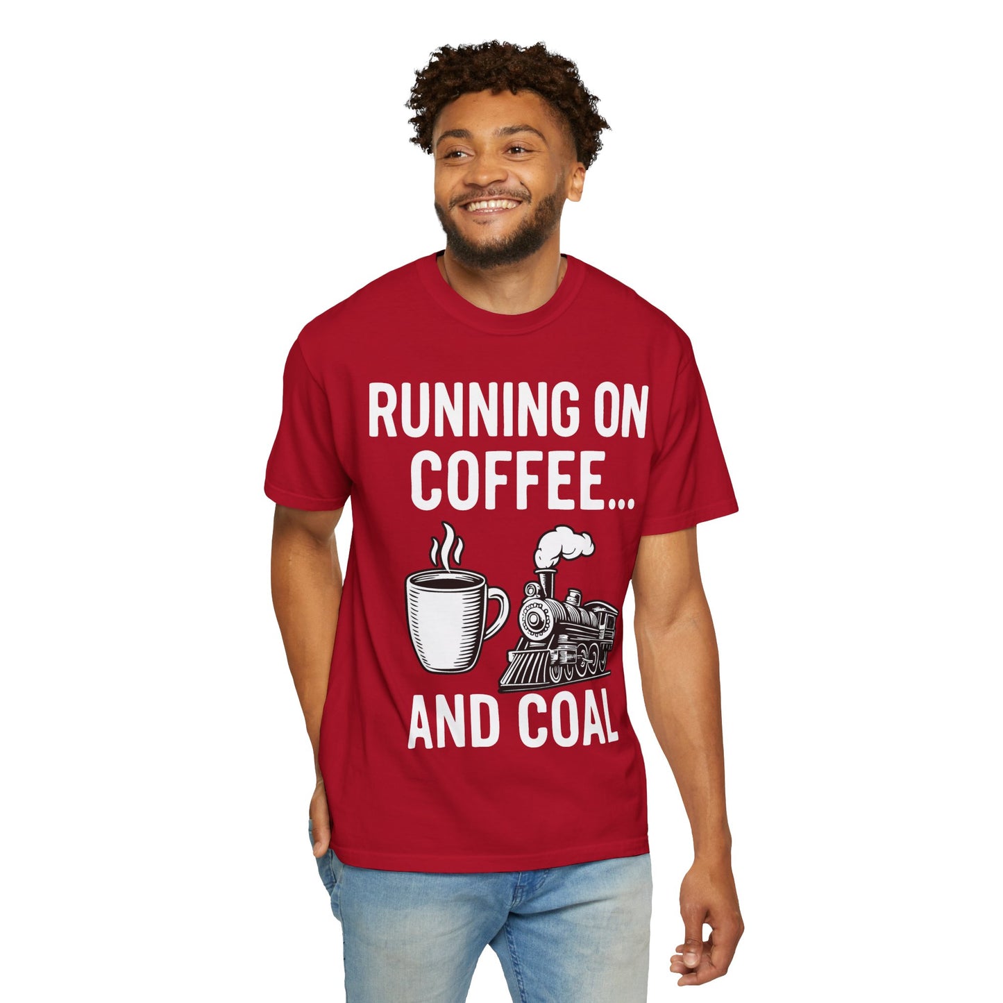 Coffee & Coal - Train and Coffee Enthusiast Tee - Unisex T-shirt