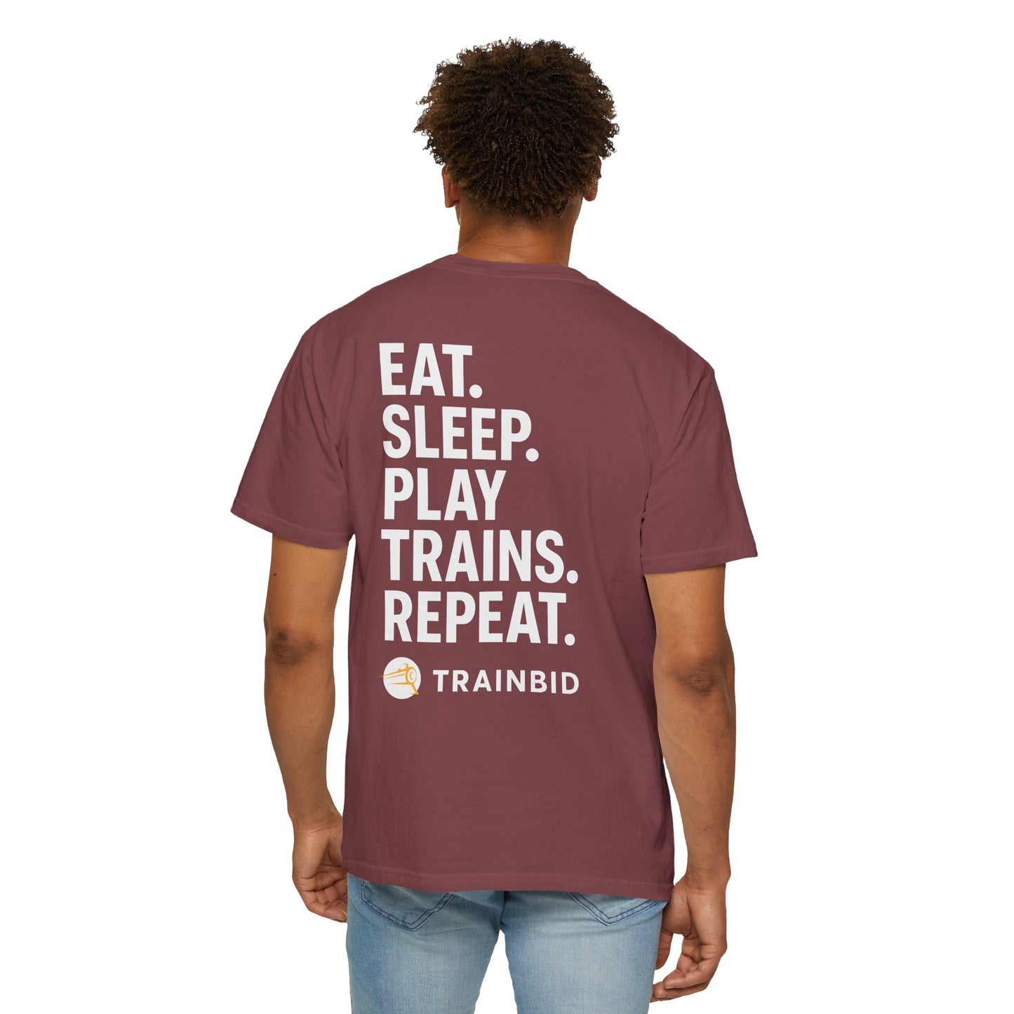 Eat Sleep Play Trains Repeat - Train Lover T-Shirt