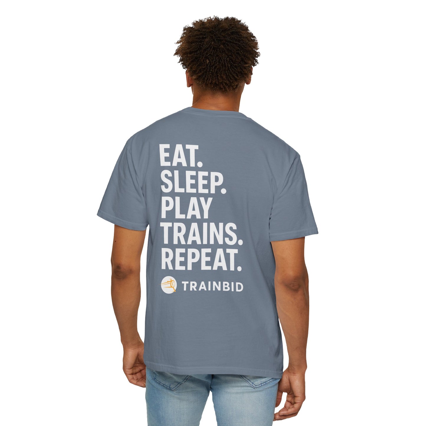 Eat Sleep Play Trains Repeat - Train Lover T-Shirt
