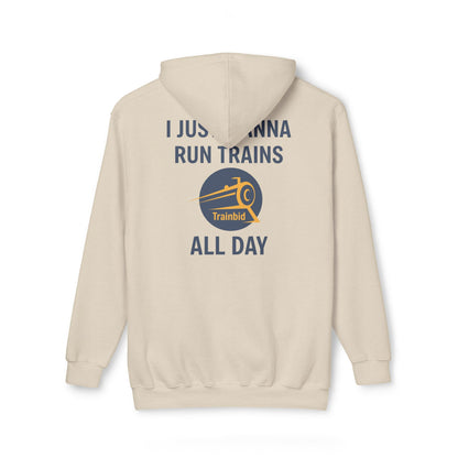 Run Trains All Day Train Enthusiast Unisex Hoodie, Perfect Gift for Train Lovers, Cozy Sweatshirt for All Occasions, Made in US, Buy More Trains [...]