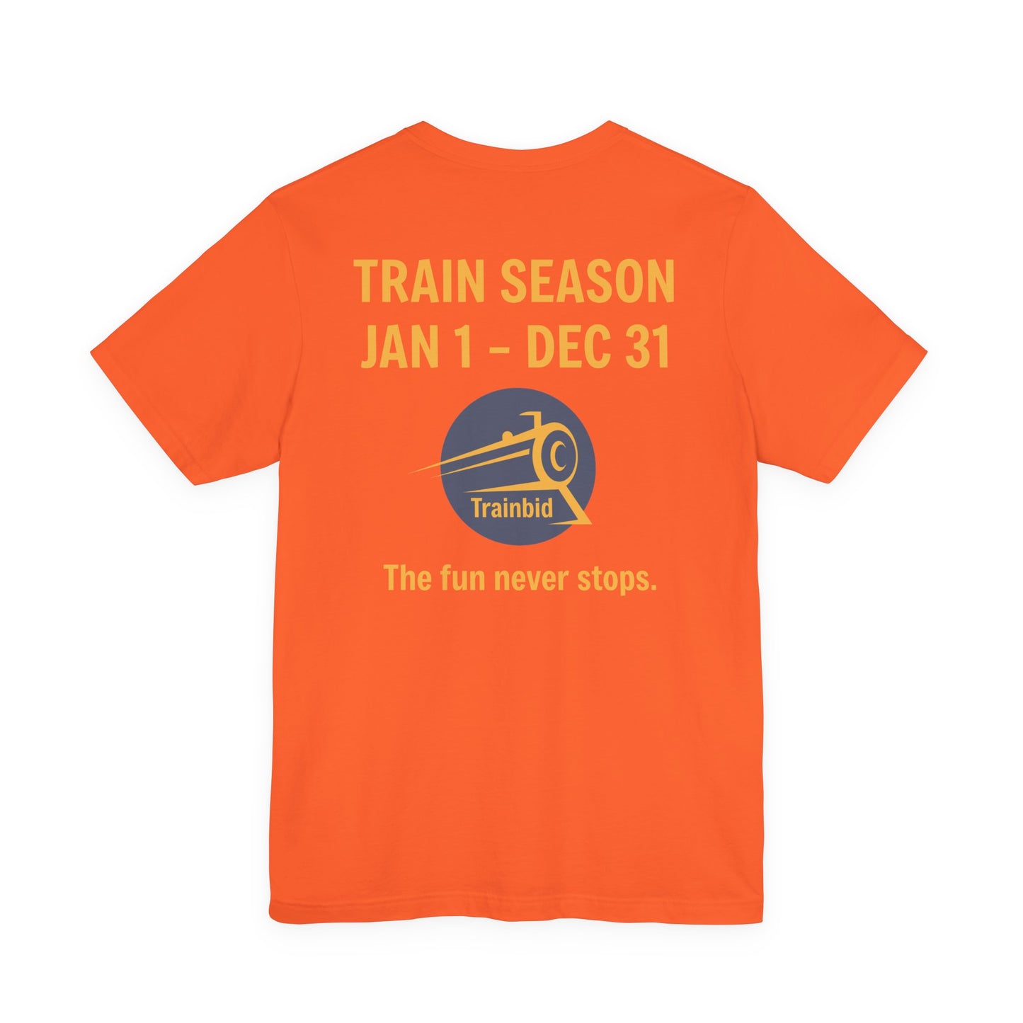 Train Enthusiast Tee, TRAIN SEASON, Unisex Short Sleeve Tee, Train Hobby Gift, Railroad Lover Apparel